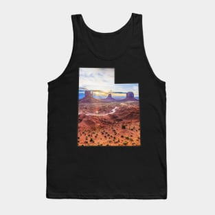 Utah State Outline - Monument Valley Tank Top